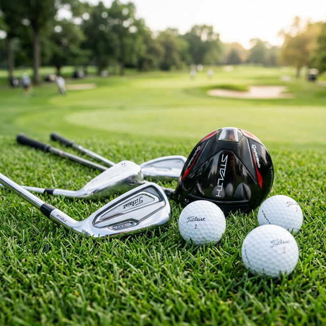 Selezione di mazze da golf premium su erba verde, guida alla scelta per principianti